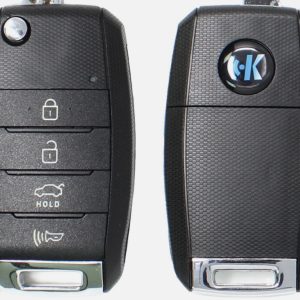 KD Flip Remote Kia Style 3+1 buttons
